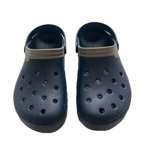 Crocs Classic Clogs Unisex W11 M9 Blue & Gray Comfort Water Friendly Casual